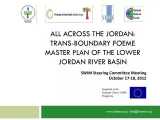 All Across the Jordan: Trans-boundary FOEME Master Plan of the Lower Jordan River Basin