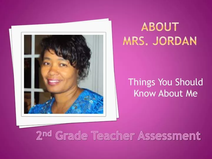 about mrs jordan