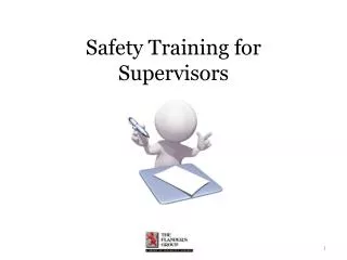 Safety Training for Supervisors