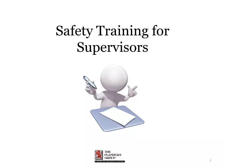 safety training for supervisors