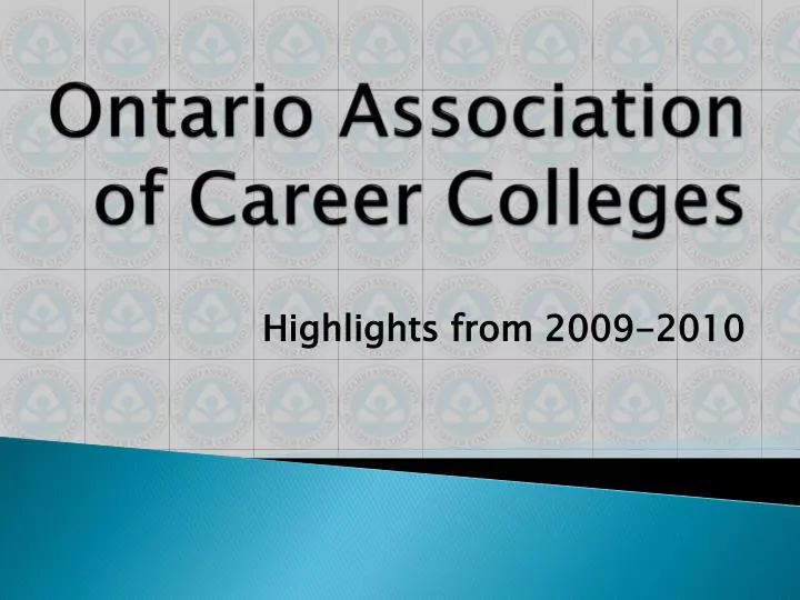 ontario association of career colleges