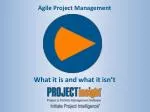 Agile Project Management - slide 1
