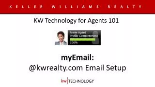 myEmail : @kwrealty Email Setup