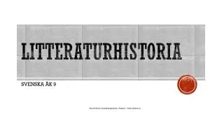 PPT - Litteraturhistoria PowerPoint Presentation, Free Download - ID ...