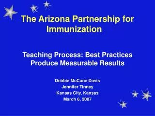 The Arizona Partnership for Immunization