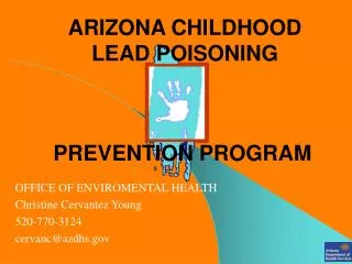 ARIZONA CHILDHOOD LEAD POISONING