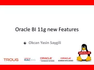 Oracle BI 11g new Features
