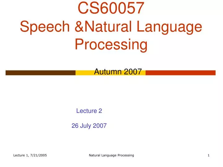 cs60057 speech natural language processing