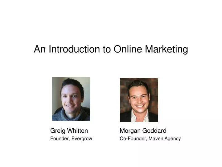 an introduction to online marketing