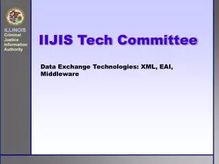 Data Exchange Technologies: XML, EAI, Middleware
