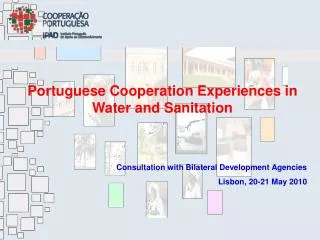 Portuguese Cooperation Experiences in Water and Sanitation