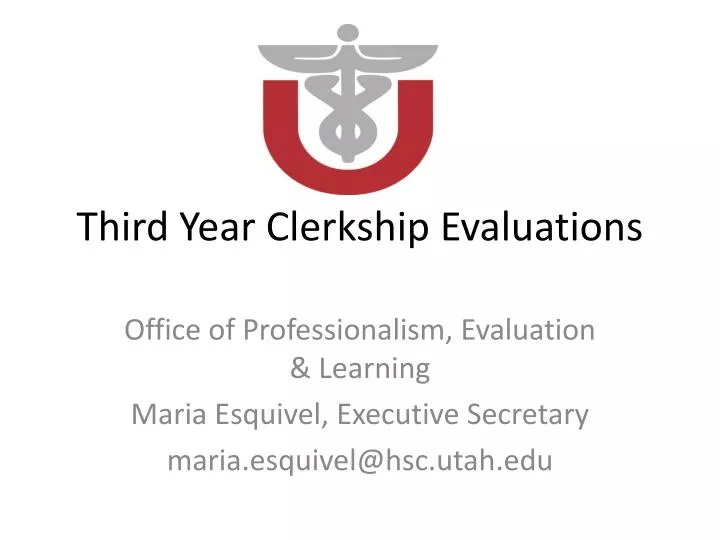 third year clerkship evaluations
