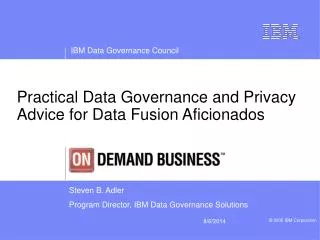 Practical Data Governance and Privacy Advice for Data Fusion Aficionados