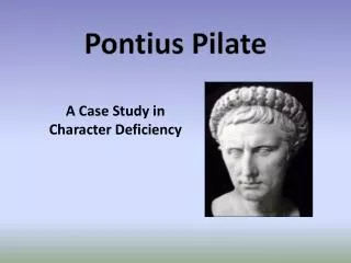 Pontius Pilate