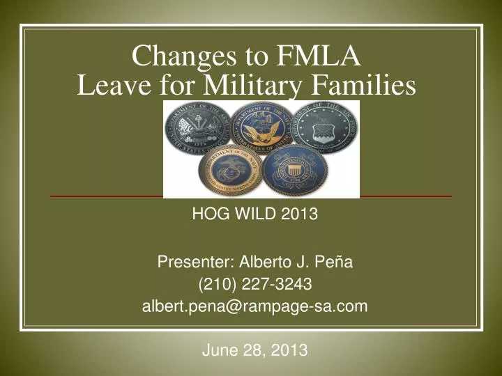 changes to fmla leave for military families