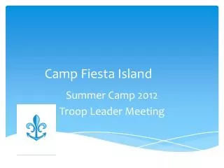 Camp Fiesta Island