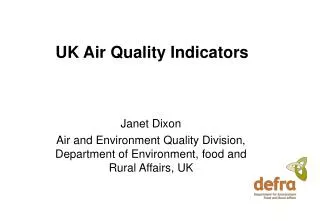 UK Air Quality Indicators