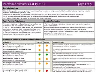 portfolio overview as at 13 01 11 page 1 of 3