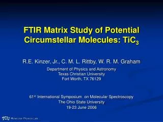 FTIR Matrix Study of Potential Circumstellar Molecules: TiC 3