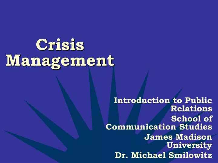 crisis management