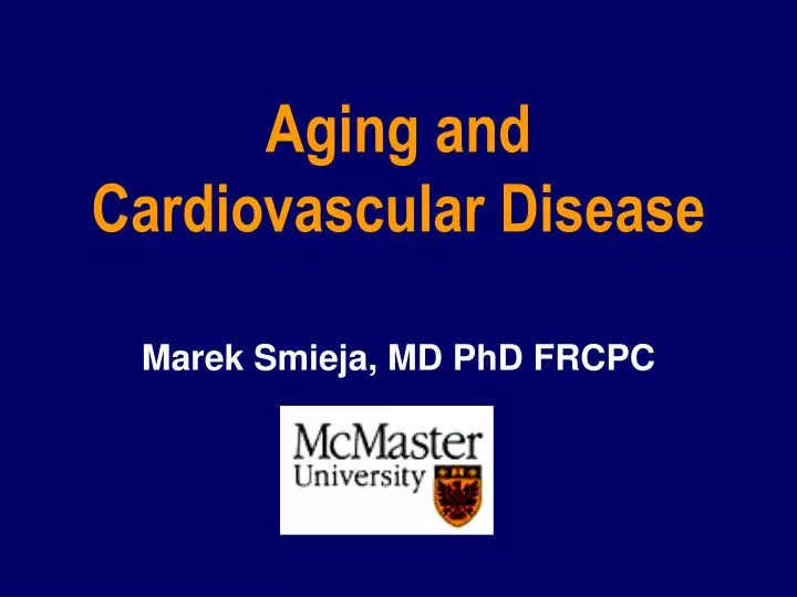 aging and cardiovascular disease