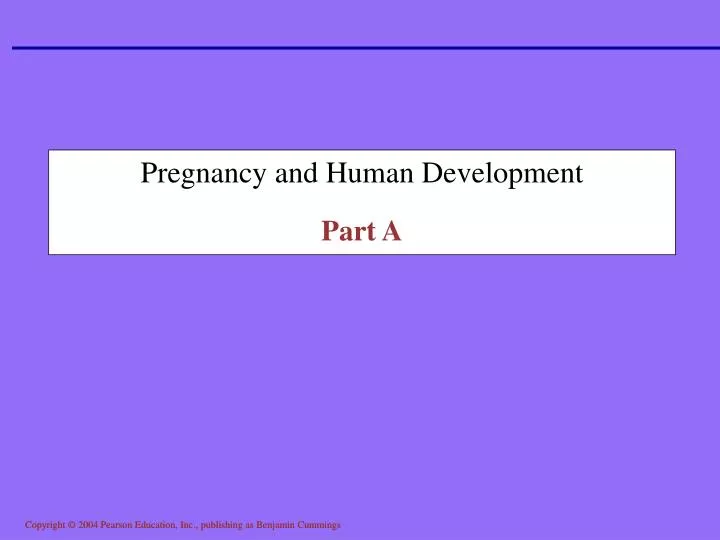 pregnancy and human development part a
