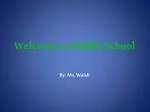 Welcome to Middle School - slide 1