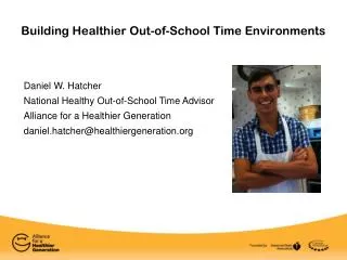 Building Healthier Out-of-School Time Environments