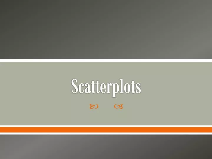 scatterplots
