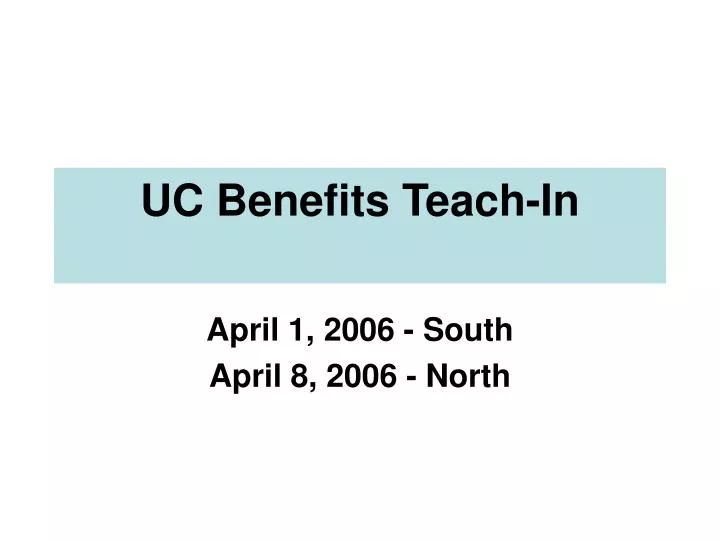 uc benefits teach in