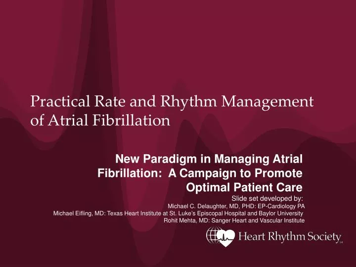 practical rate and rhythm management of atrial fibrillation