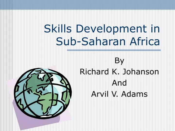 skills development in sub saharan africa