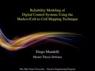 Reliability Modeling of Digital Control Systems Using the Markov/Cell-to-Cell Mapping Technique
