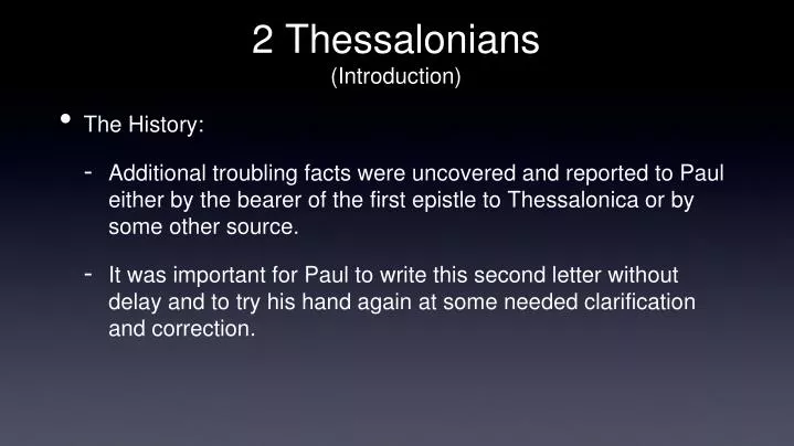 2 thessalonians introduction