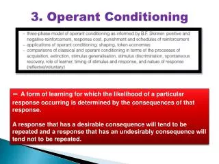 3. Operant Conditioning