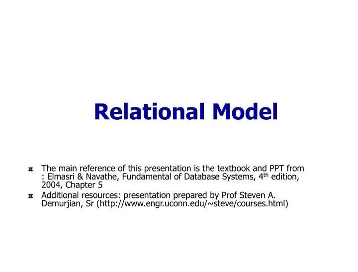 relational model