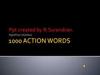 1000 ACTION WORDS