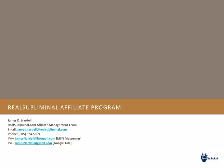 realsubliminal affiliate program