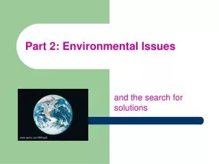 Part 2: Environmental Issues