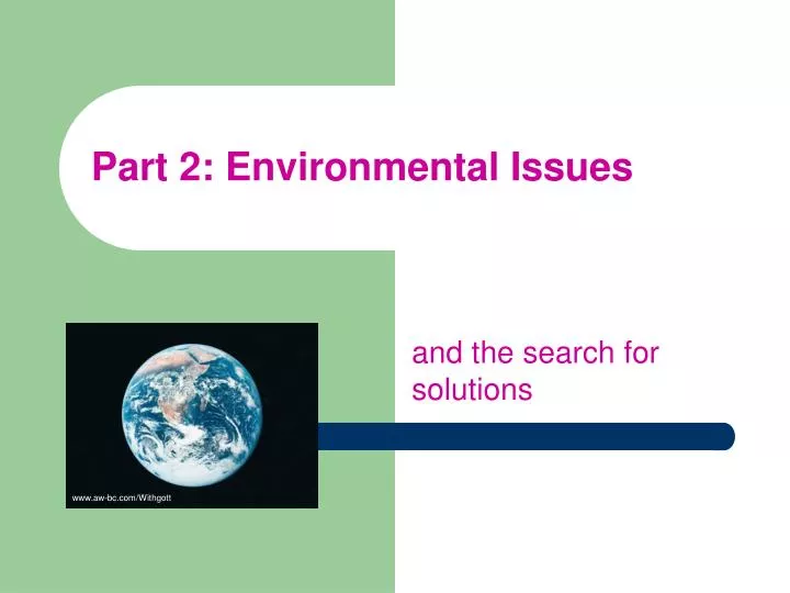 part 2 environmental issues