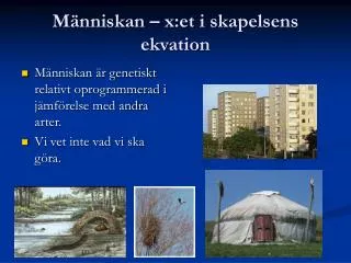 m nniskan x et i skapelsens ekvation