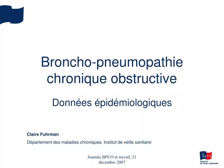 broncho pneumopathie chronique obstructive