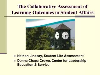 The Collaborative Assessment of Learning Outcomes in Student Affairs