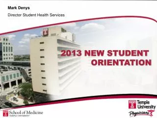 2013 NEW STUDENT ORIENTATION
