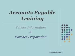 Accounts Payable Training