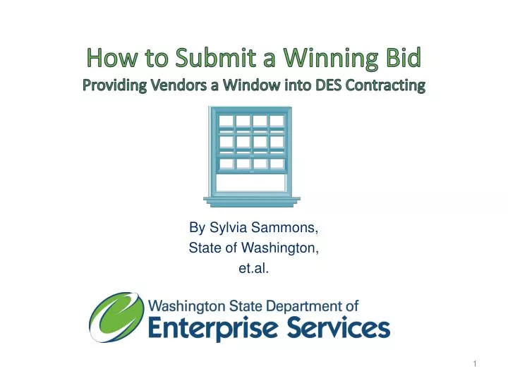 how to submit a winning bid providing vendors a window into des contracting