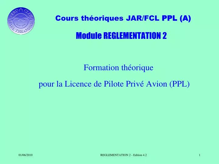 module reglementation 2