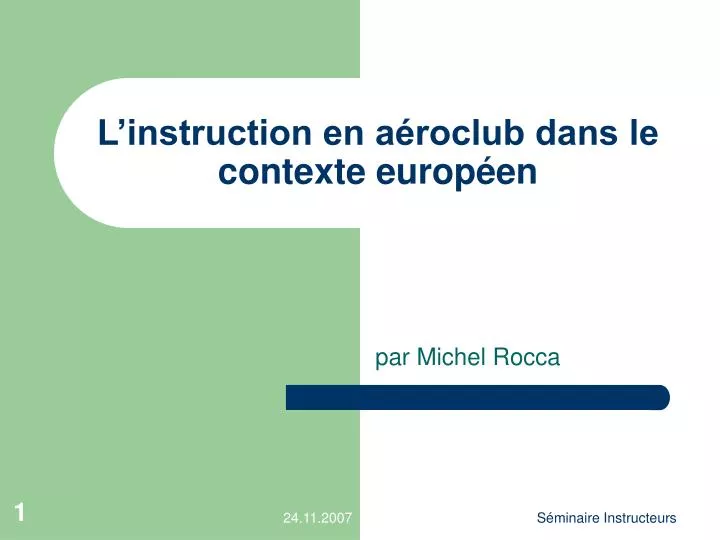 l instruction en a roclub dans le contexte europ en