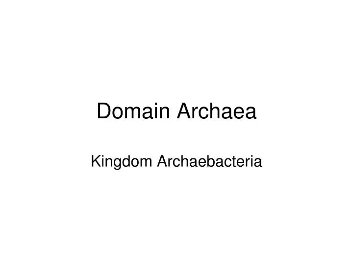 domain archaea