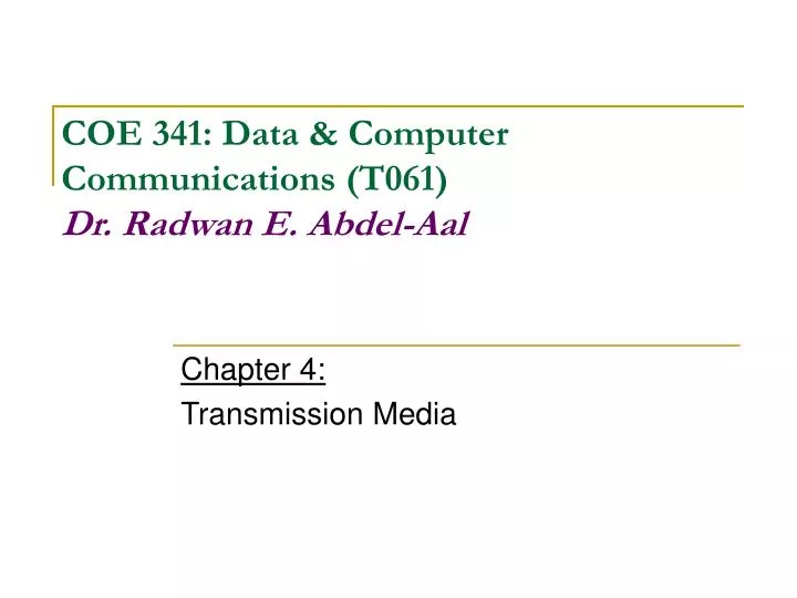 chapter 4 transmission media
